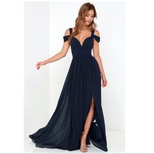 Bariano Navy Gown